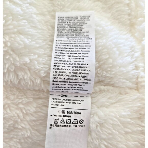 Old Navy Fluffy White Cozy Sleep Pullover Sweater Women's L Drawstring Cowl Neck - Picture 7 of 7